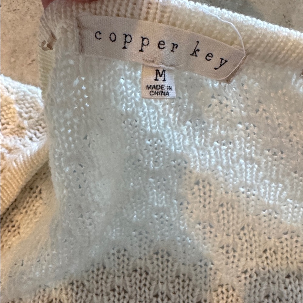 Copper Key Cream Cardigan - Picture 3 of 3